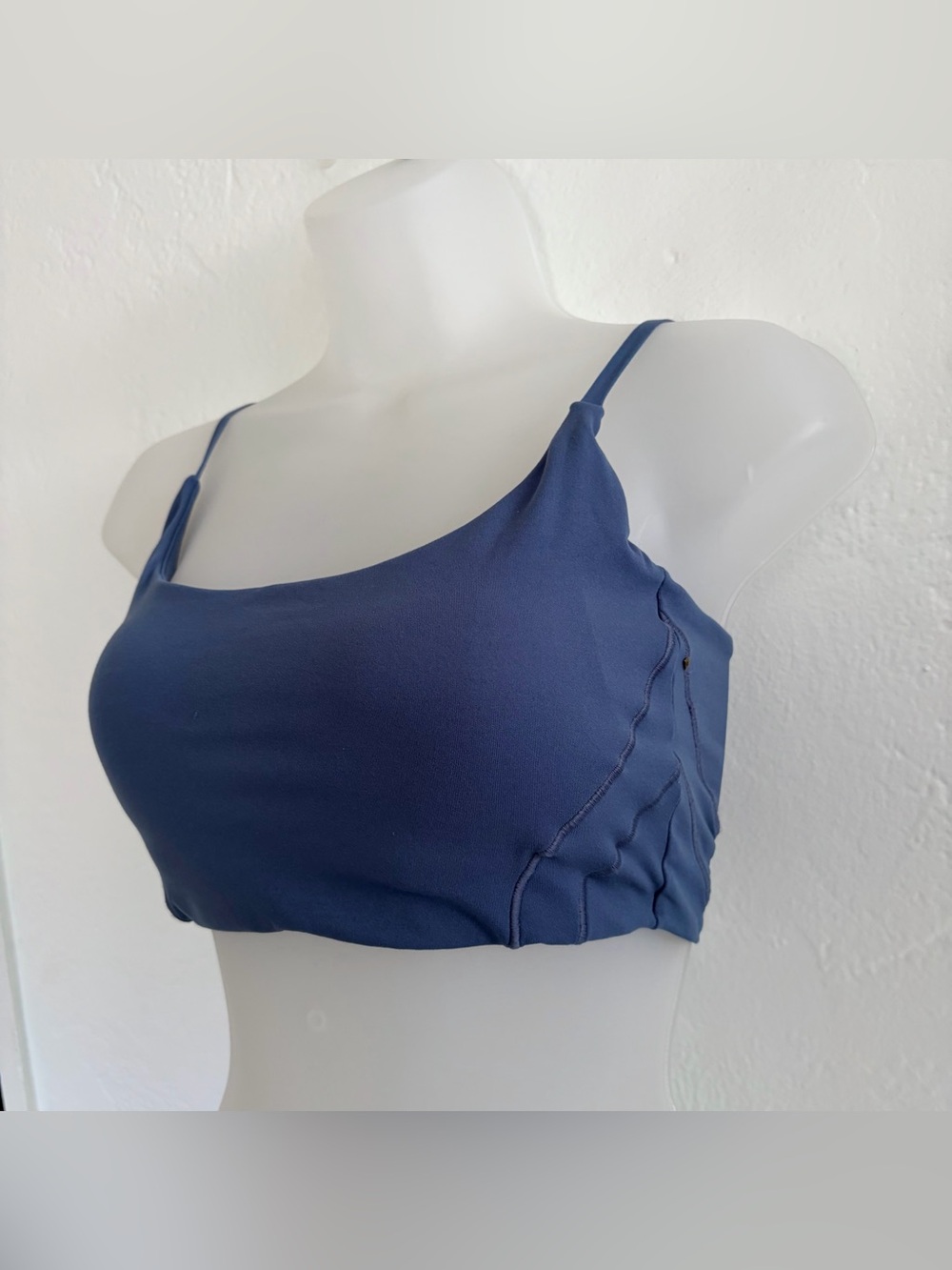 1st Phorm Slate Blue Scoop Neck Sports Bra Small